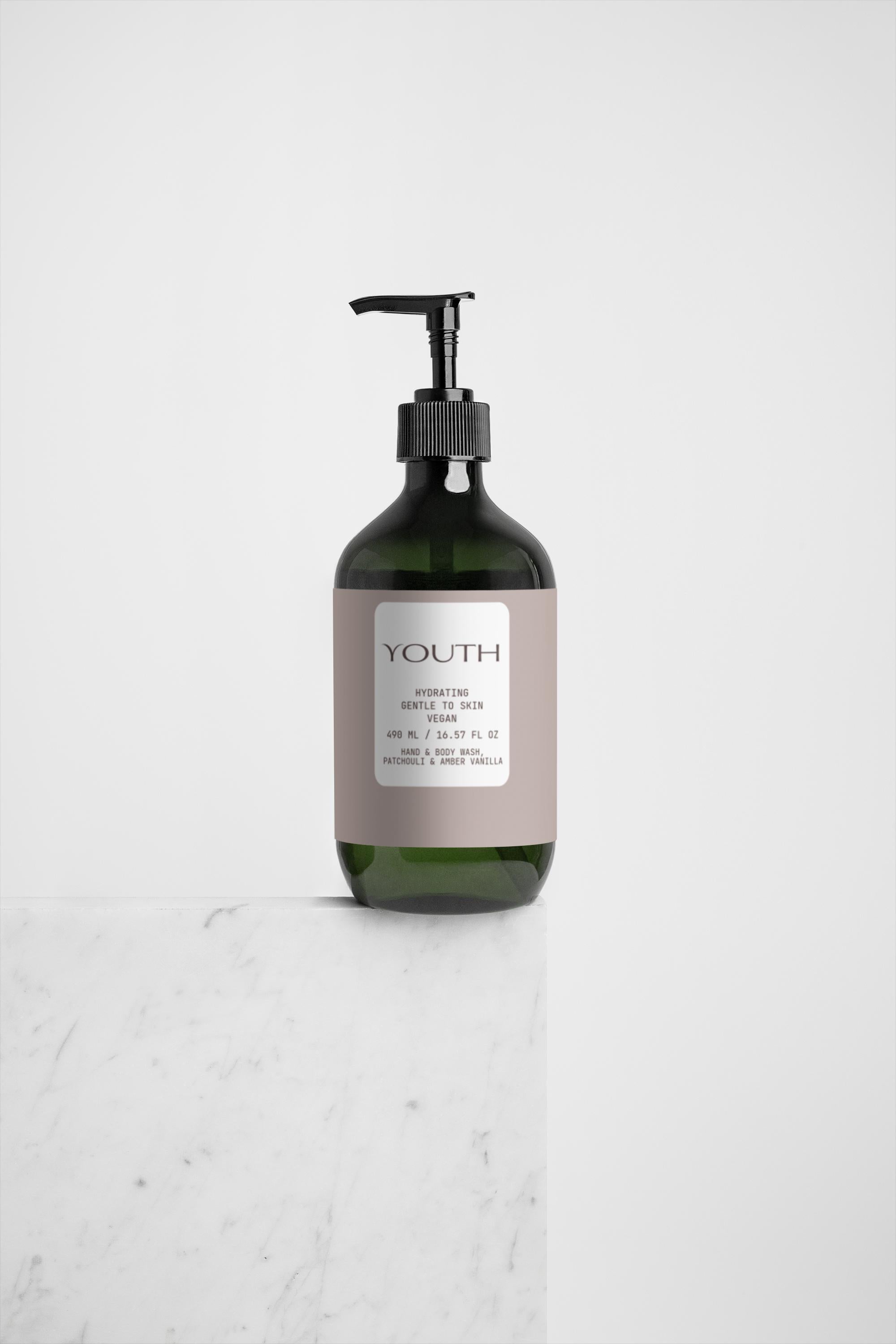 Youth Hand & Body Wash, Patchouli & Amber Vanilla
