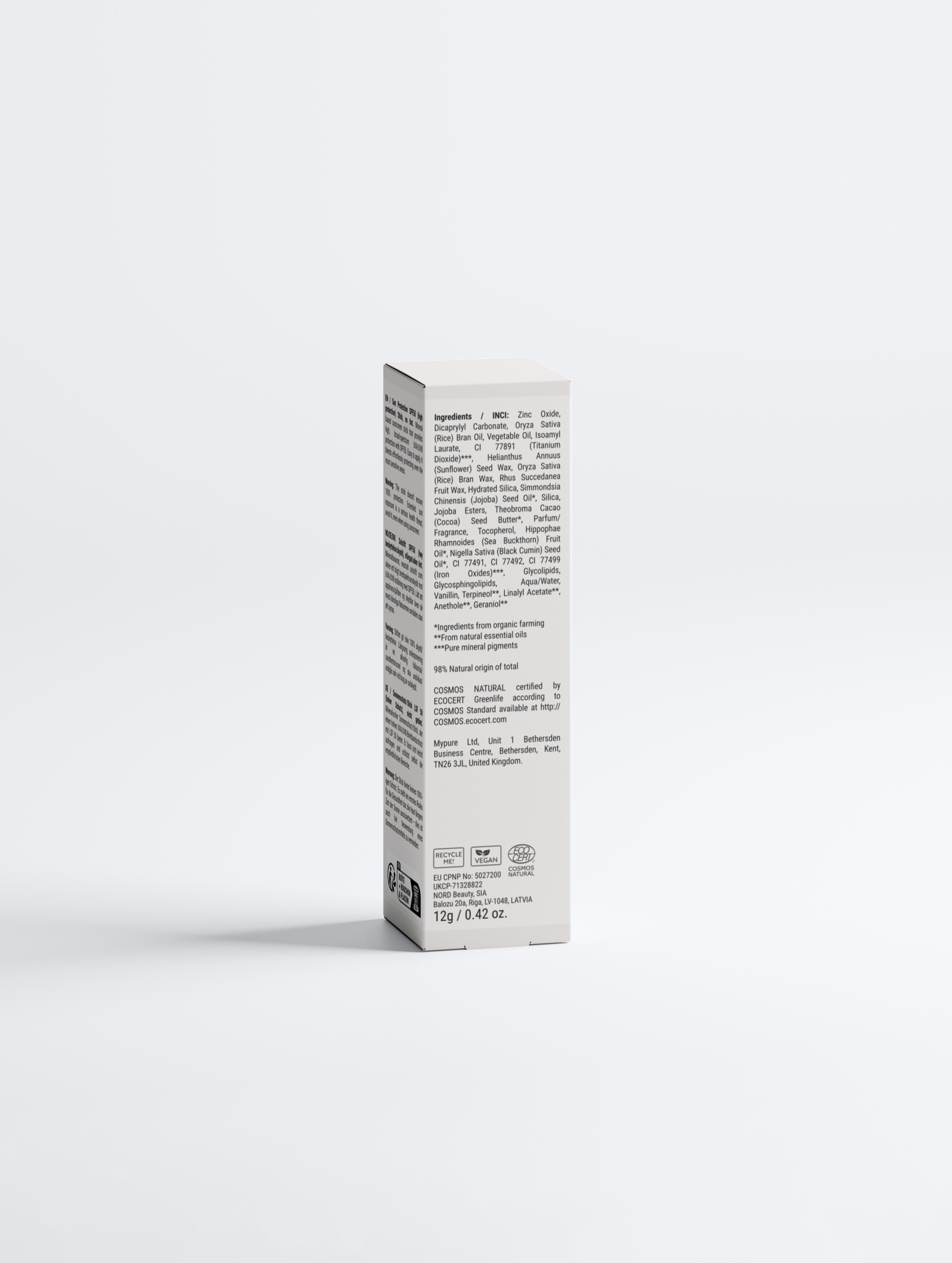 Youth Cosmetics Sun Protection SPF50 Stick, no tint