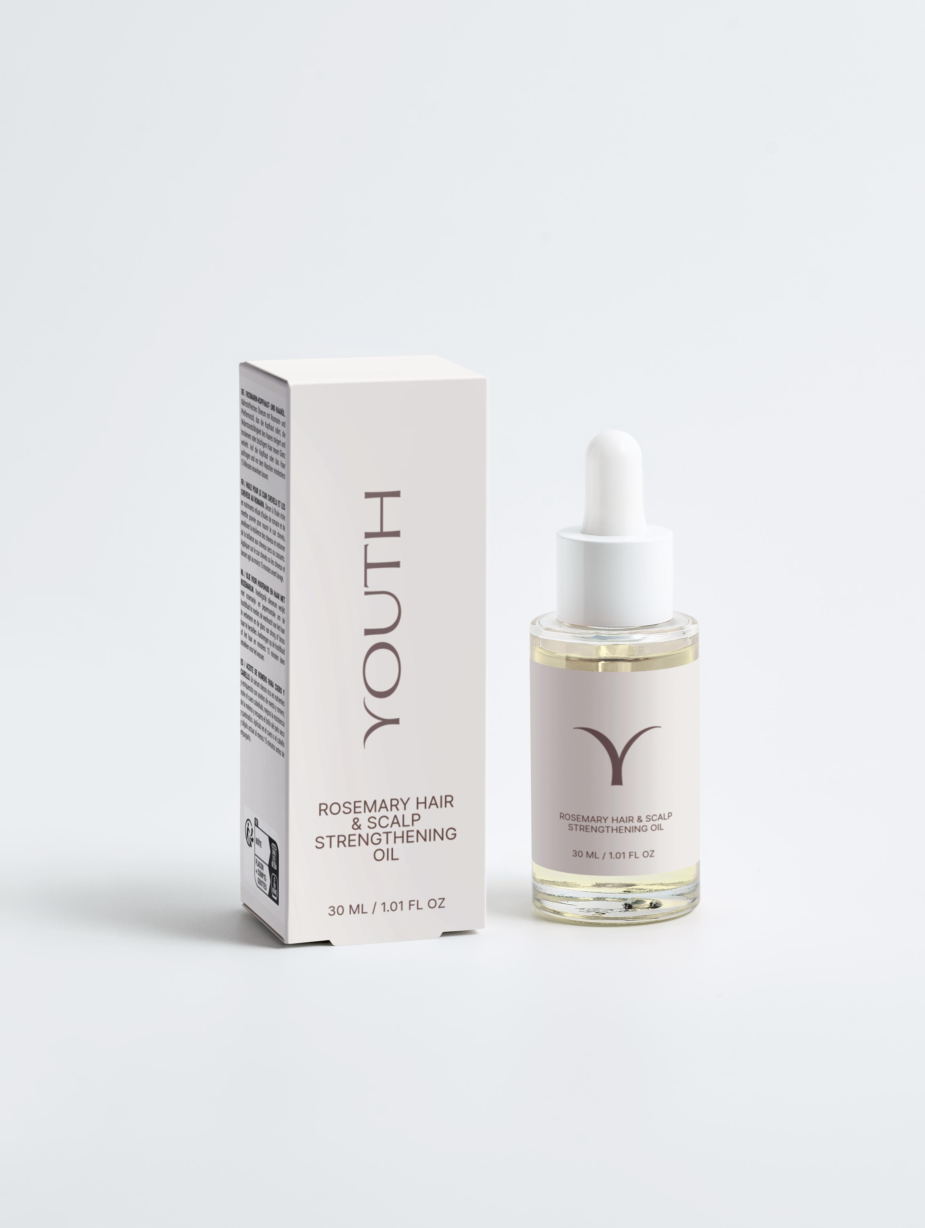 Youth Cosmetics Rosemary Hair & Scalp Strengthening Oil